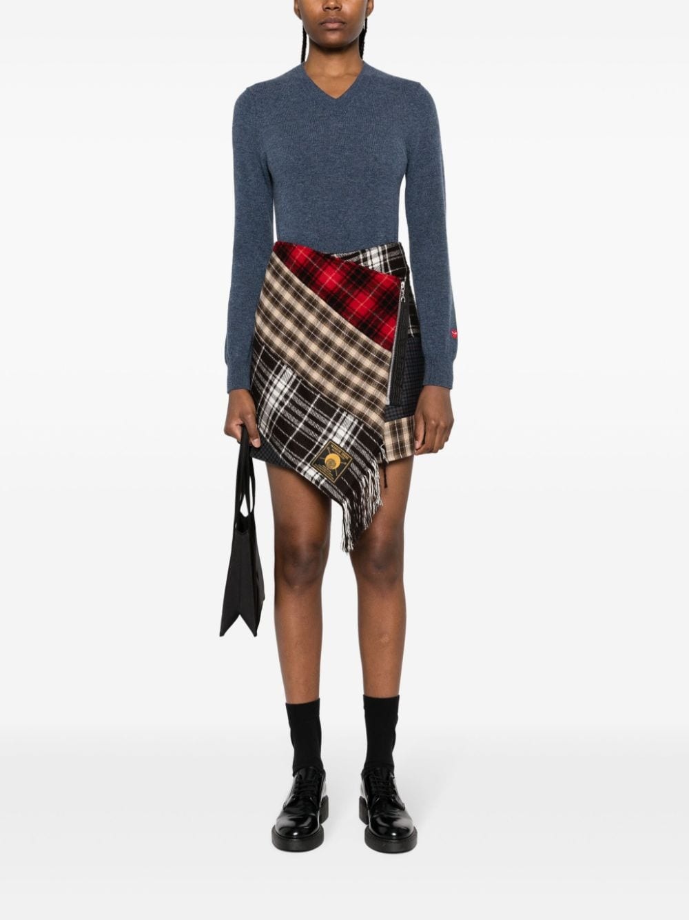 heart logo wool jumper - 2