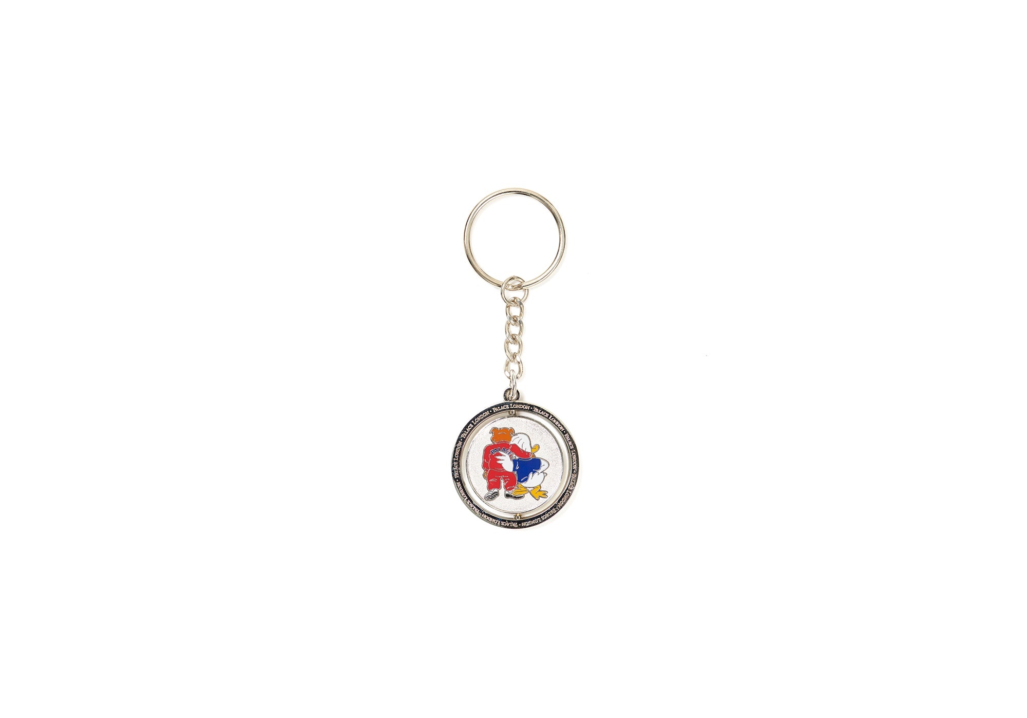 DOG AND DUCK KEYRING SILVER - 2