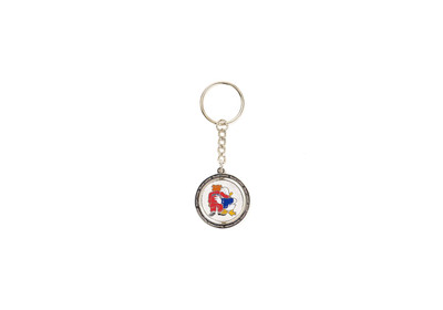 PALACE DOG AND DUCK KEYRING SILVER outlook