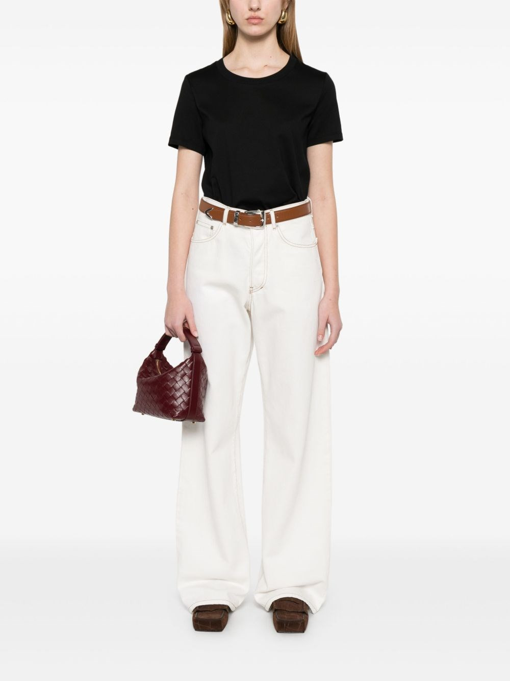 Embroidered cotton t-shirt - 5