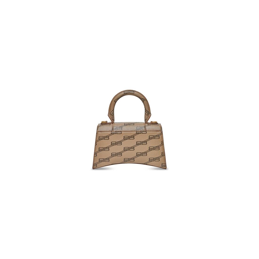 hourglass xs handbag bb monogram coated canvas - 4