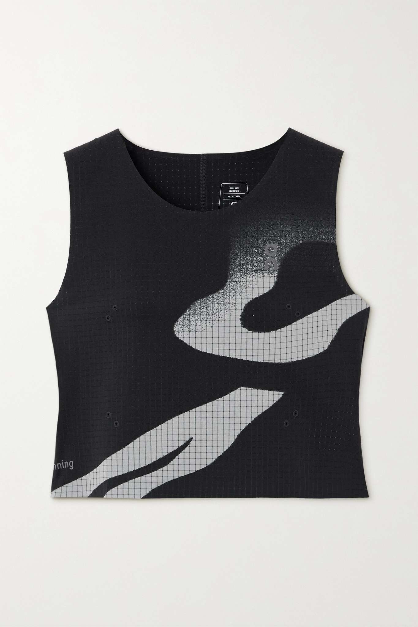 Pace printed stretch recycled-jersey tank - 1