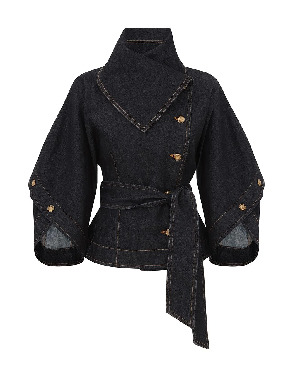 VALIANT DENIM BUTTONED JACKET - 1