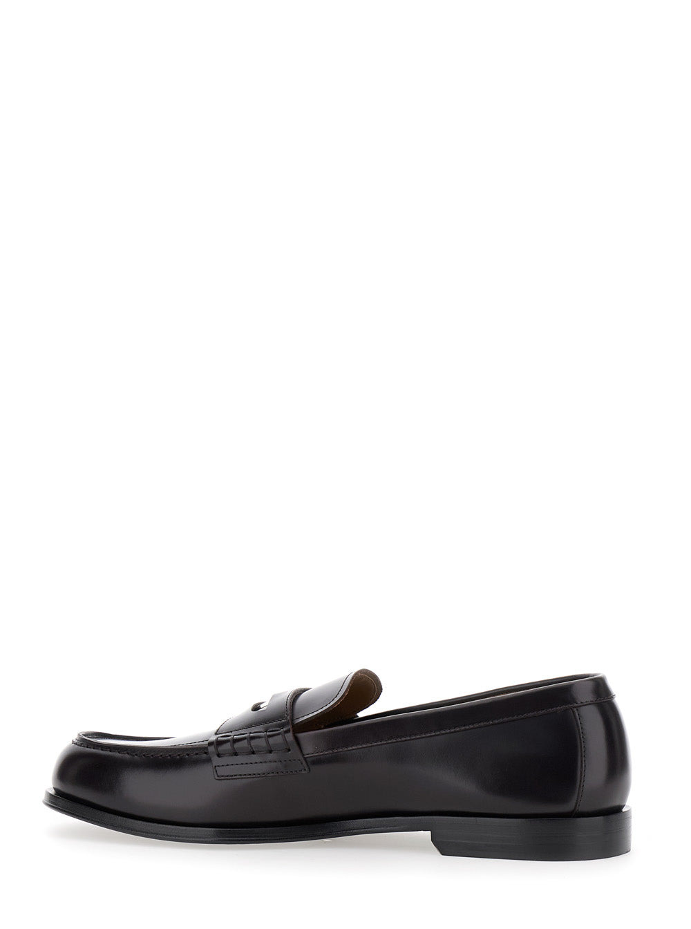 Dsquared2 Men Black Loafers With Logo Plaque On The Front In Leather Man - 3