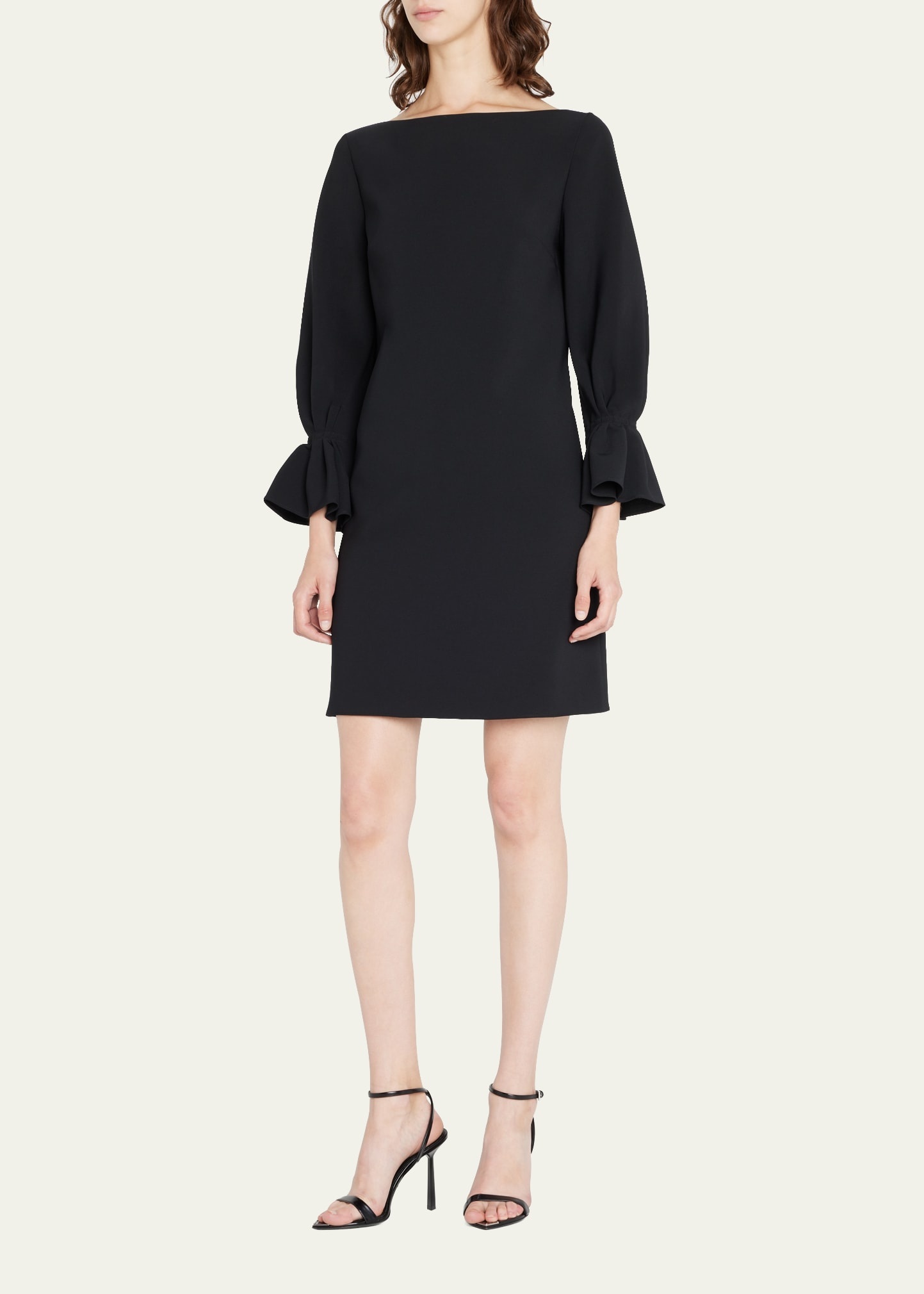Ruffle-Cuff Shift Dress - 4