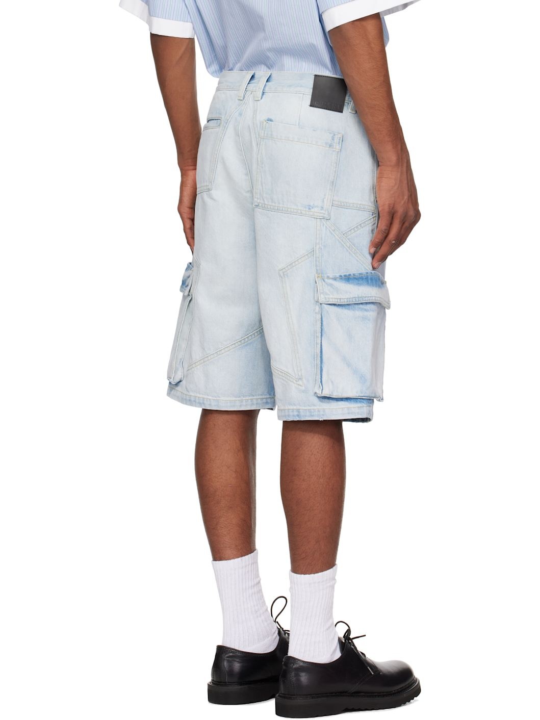Blue Star Drover Denim Cargo Shorts - 3