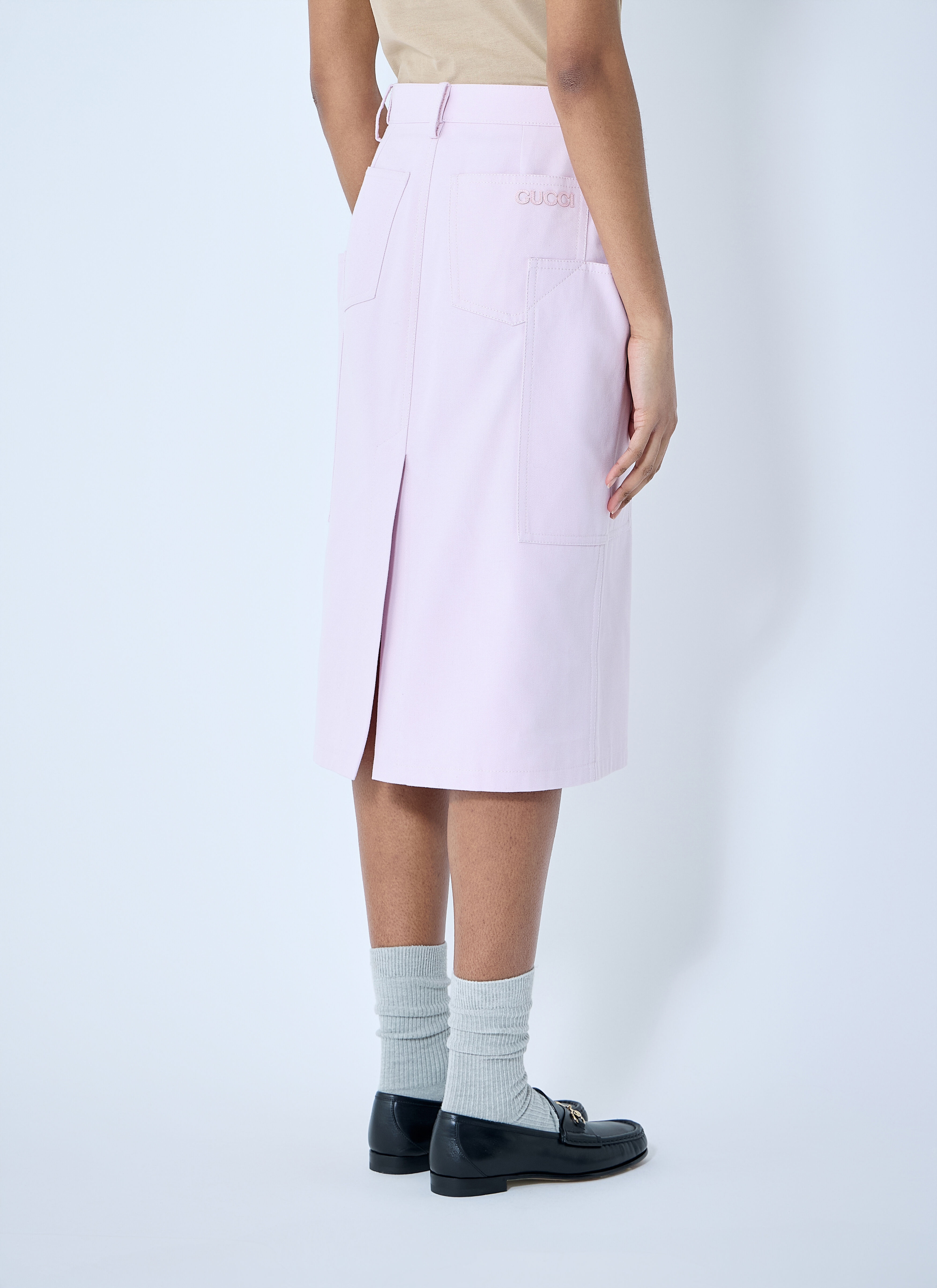 Cotton Canvas Delavé Skirt - 4