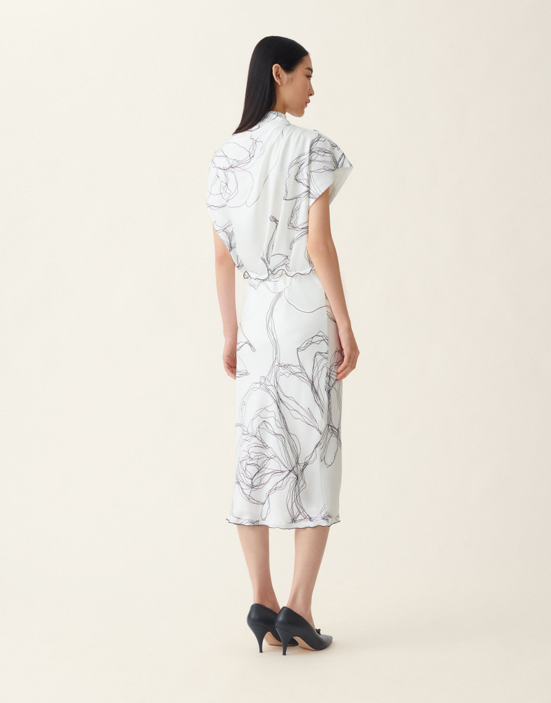 Silk twill skirt 4
