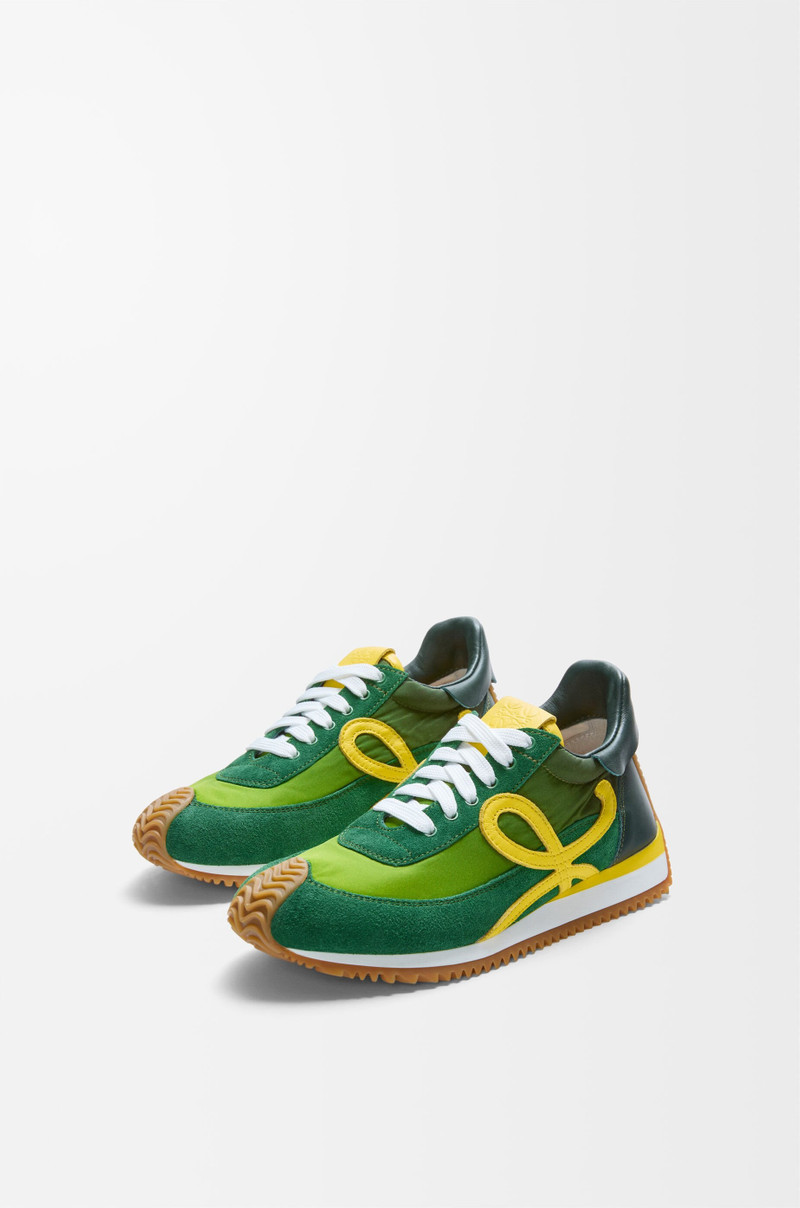 Loewe Flow Runner 2.0 in nylon and suede outlook