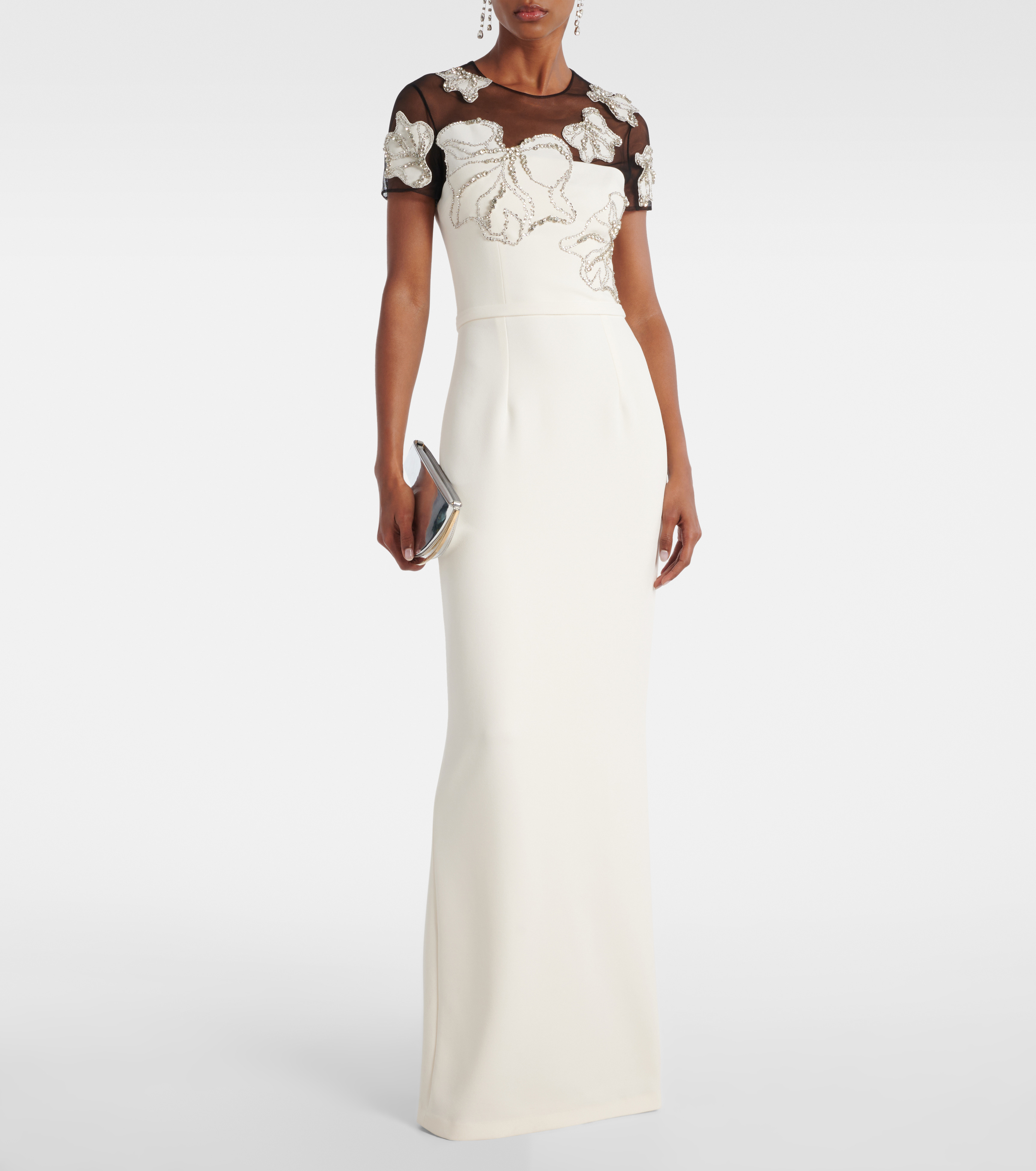 Embellished crêpe gown - 2