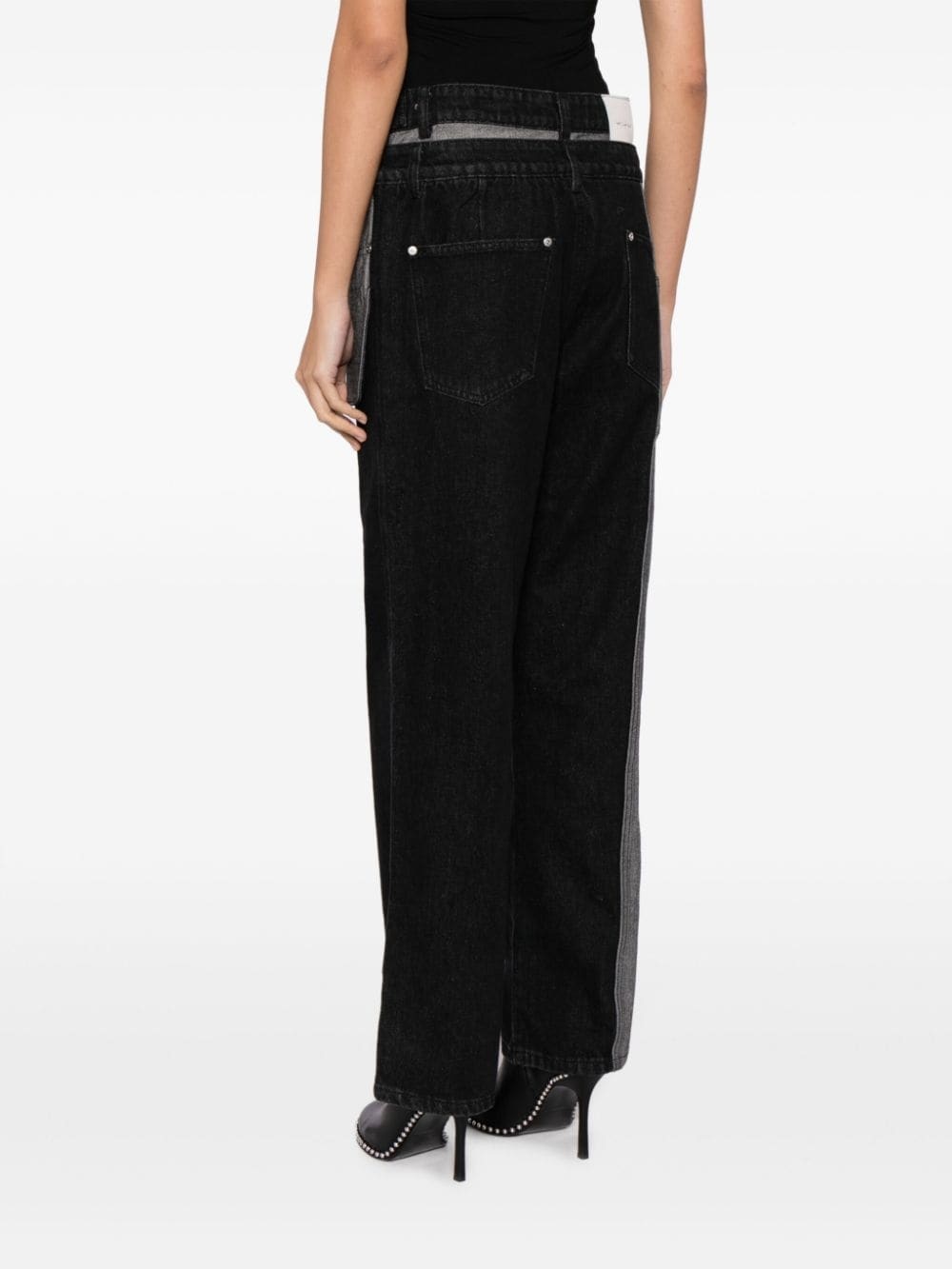 mid-rise straight-leg jeans - 4