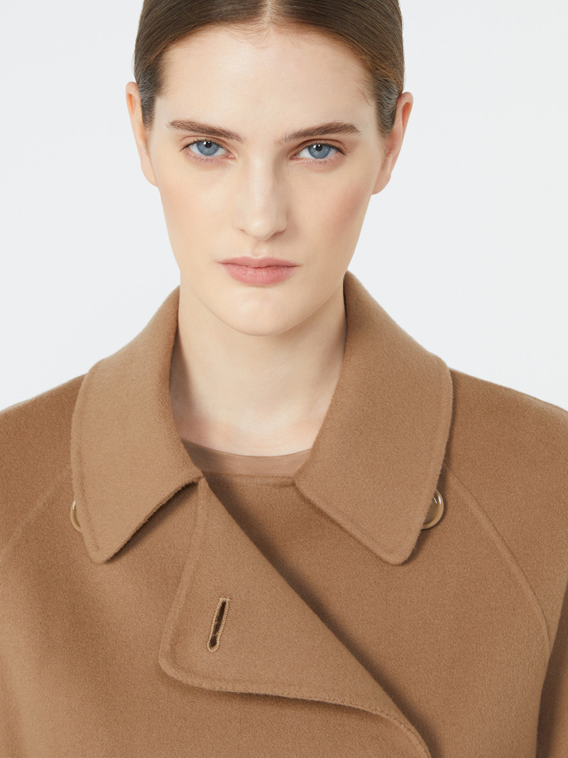 LOUIS Short double-faced wool trench coat 5