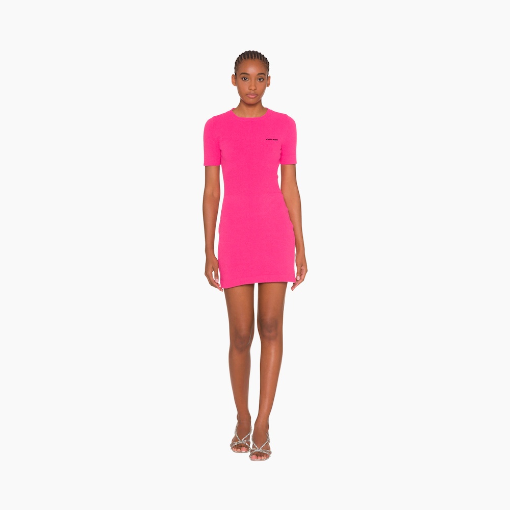 Cotton bouclé dress - 2