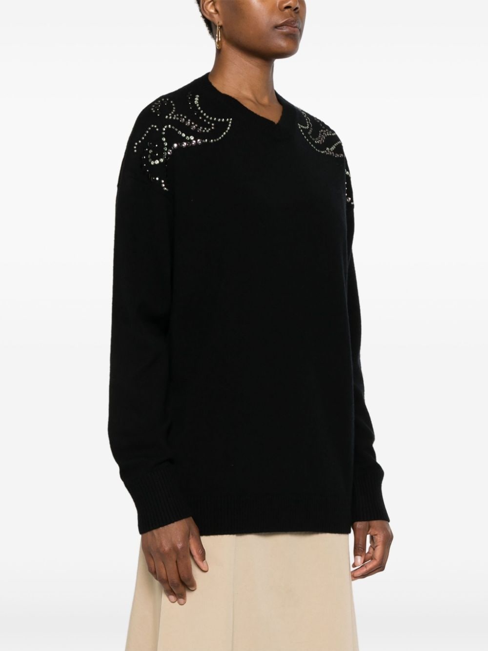 Embellished Statements sweater - 3