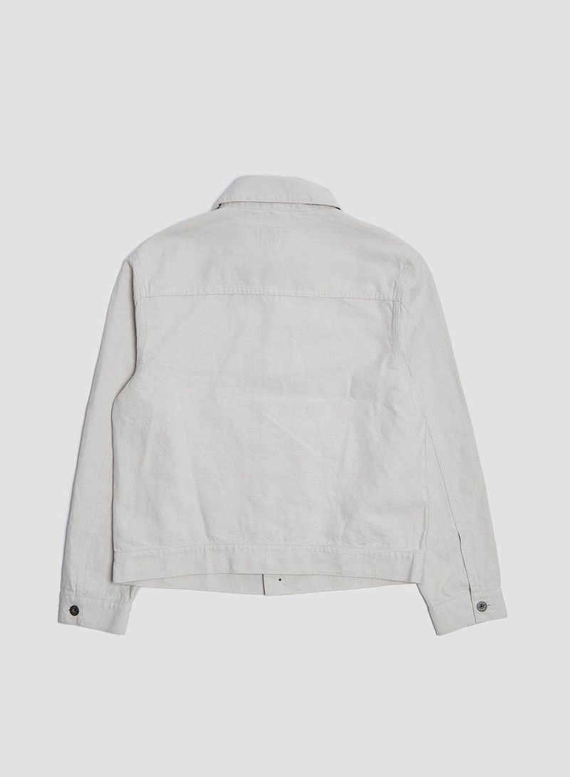 Japanese Type 1 Jacket Cotton Linen in Off White 5