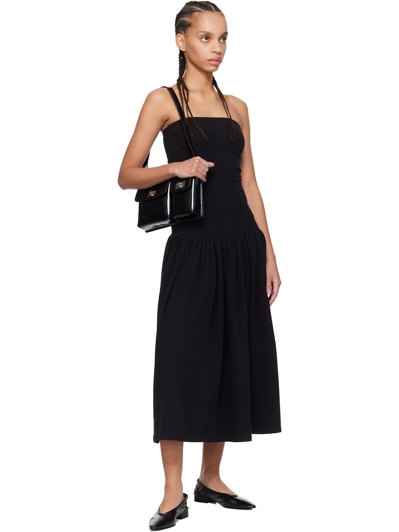 BY FAR Black Carré Ballerina Flats outlook