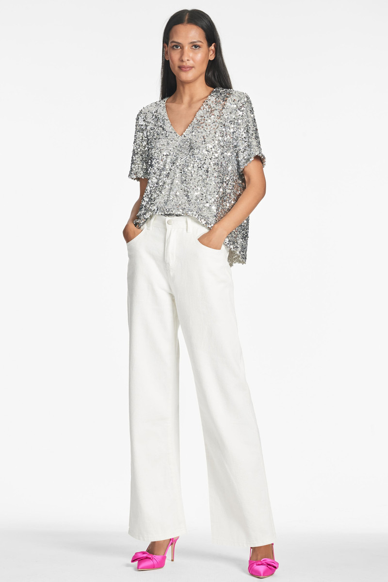 SACHIN & BABI Bette Top - Silver outlook