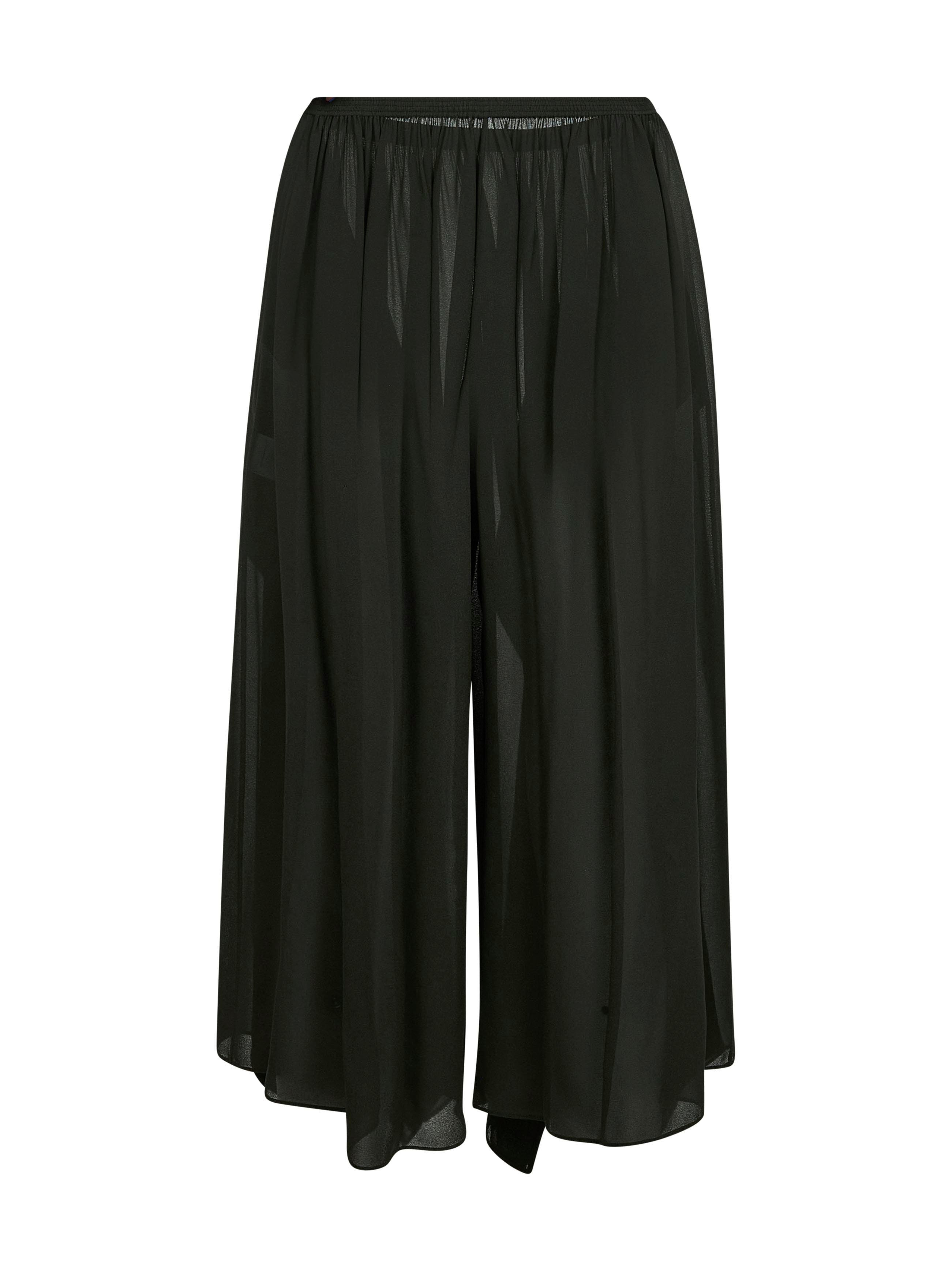 Alaïa Women Green Crêpe Georgette Ruffle Trousers - 2