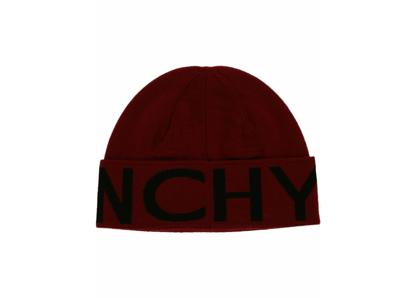 Givenchy Jacquard Logo Beanie Red Black - 4