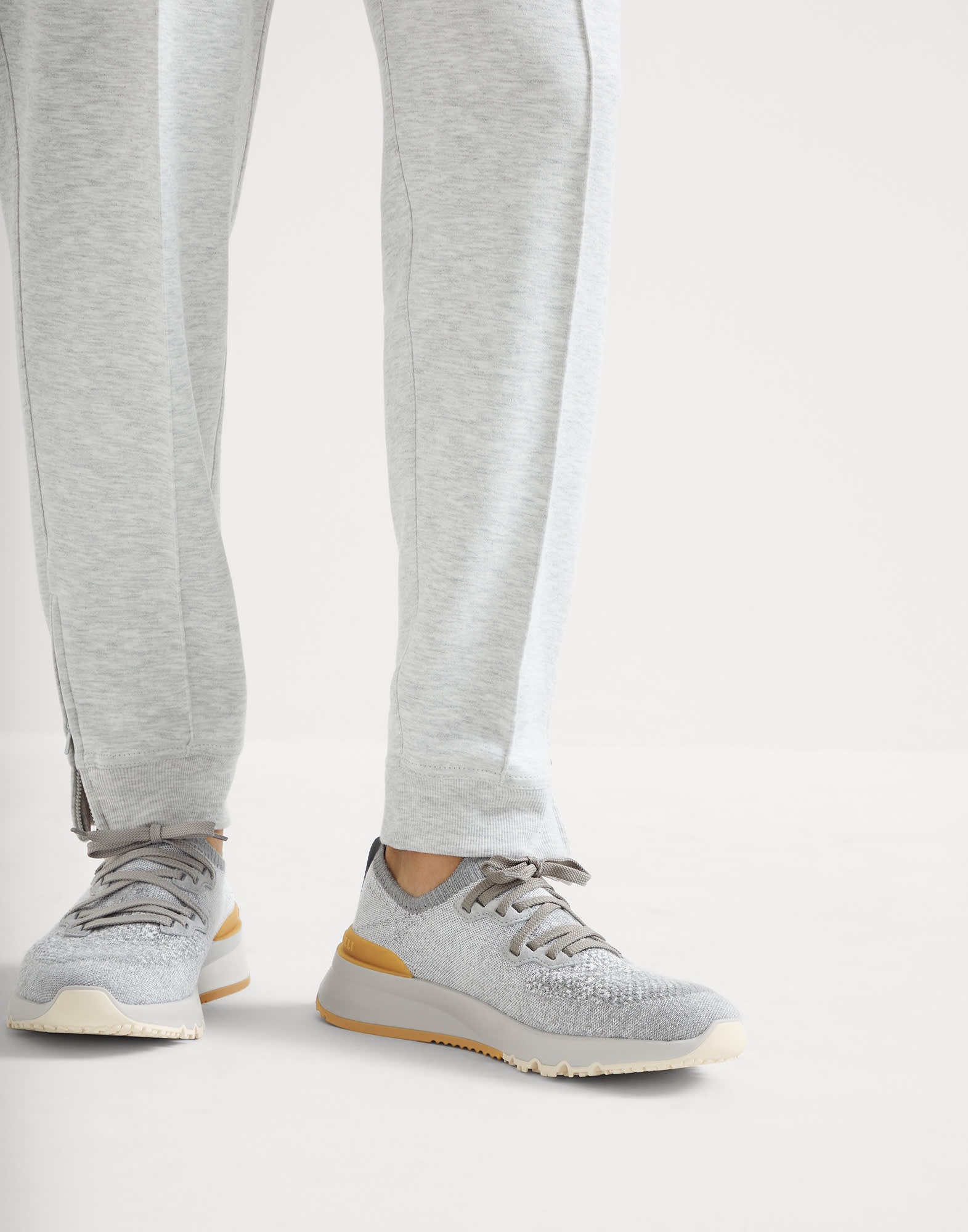 Cotton chiné knit runners - 4