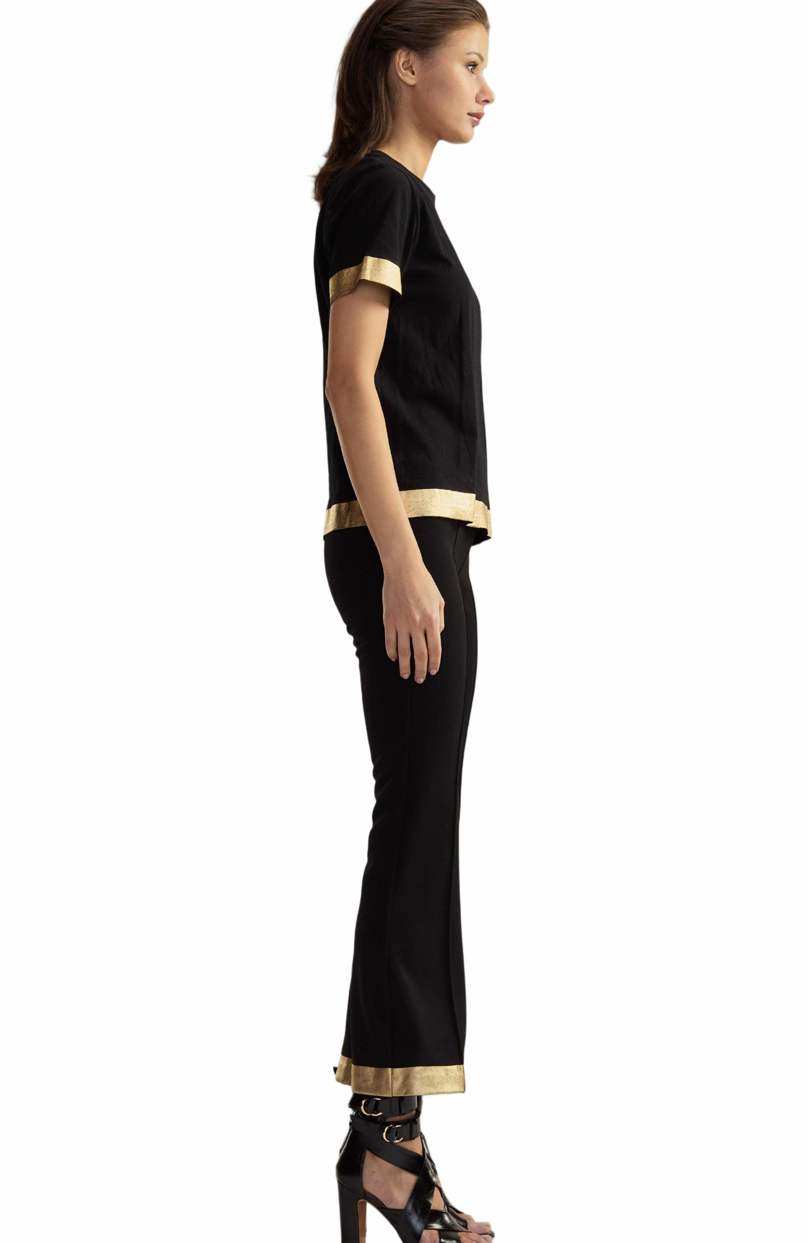Cynthia Rowley Athena Cropped Pants in Black at Nordstrom - 3