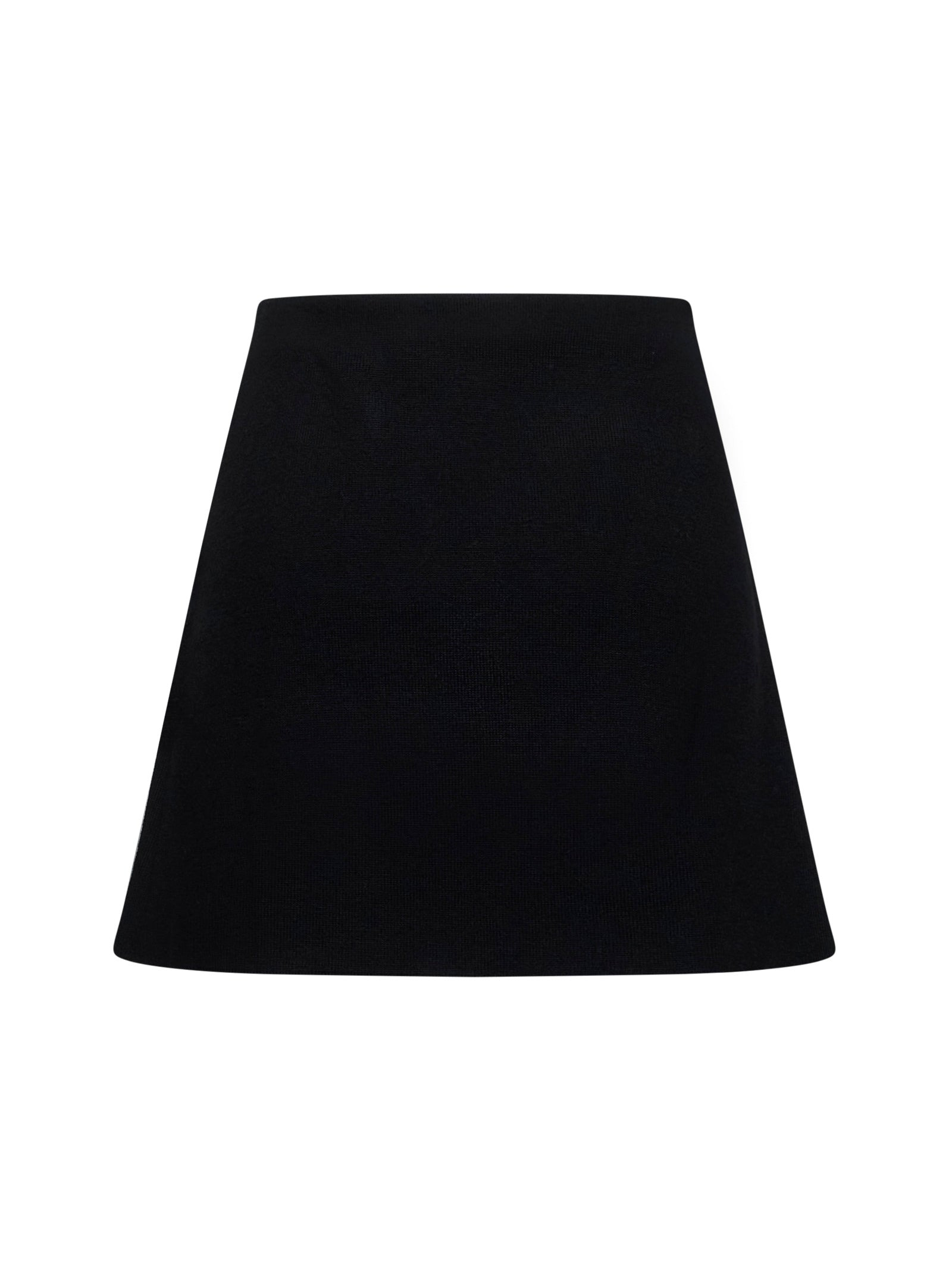 Self Portrait Women Black Embellished Knit Mini Skirt - 2