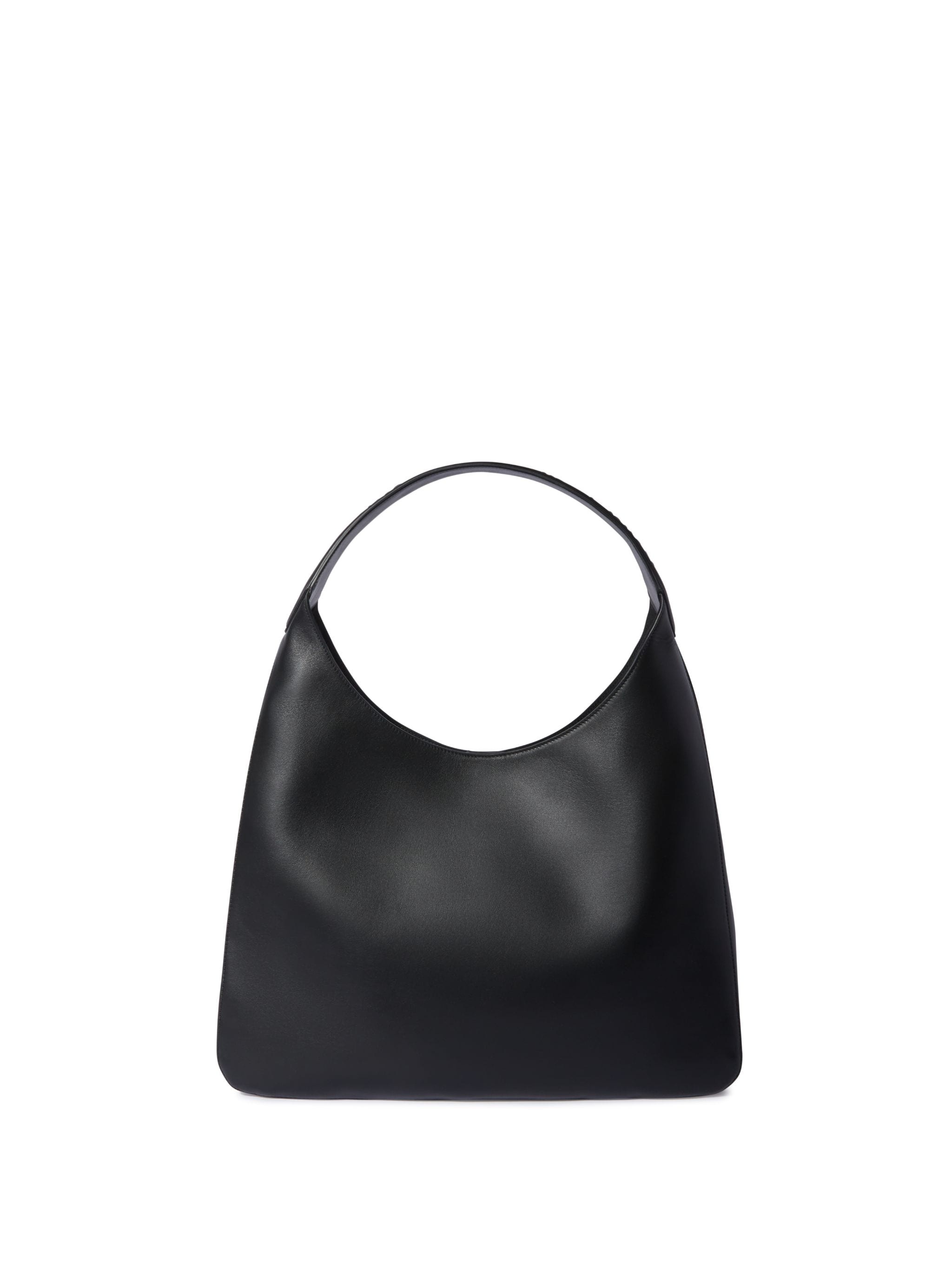 Black Leather Hobo Metropolitan Bag - 4