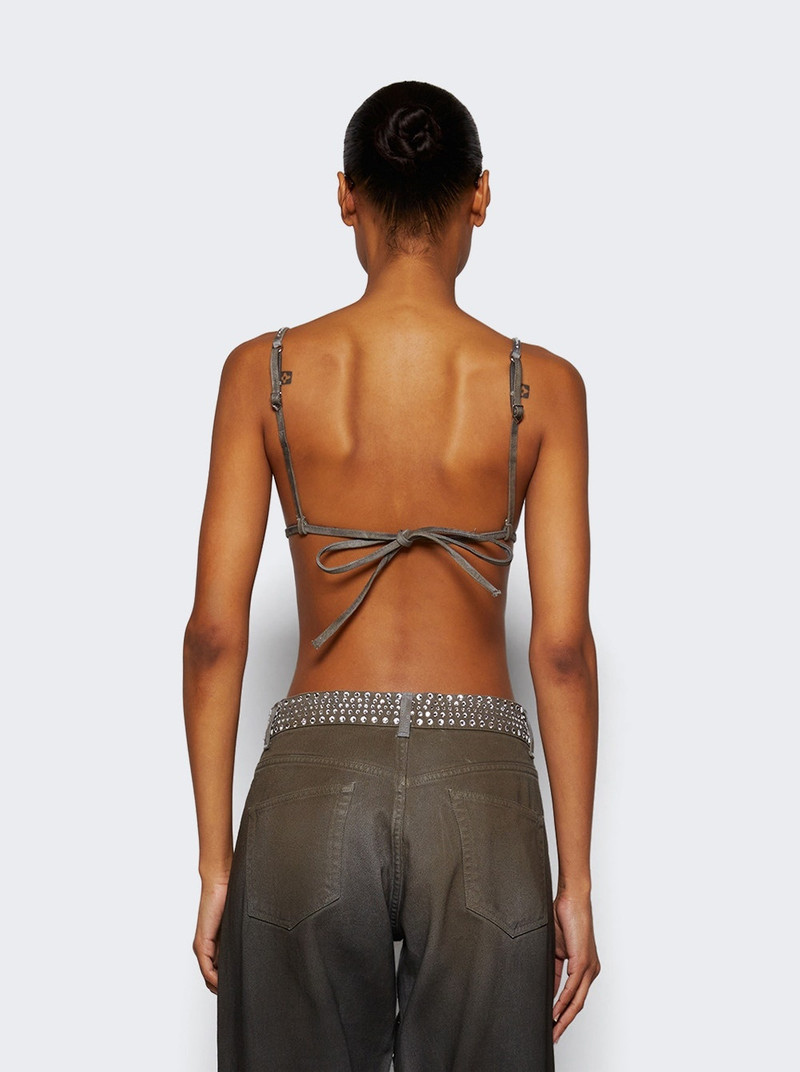 Denim Bra Top Dark Grey 5