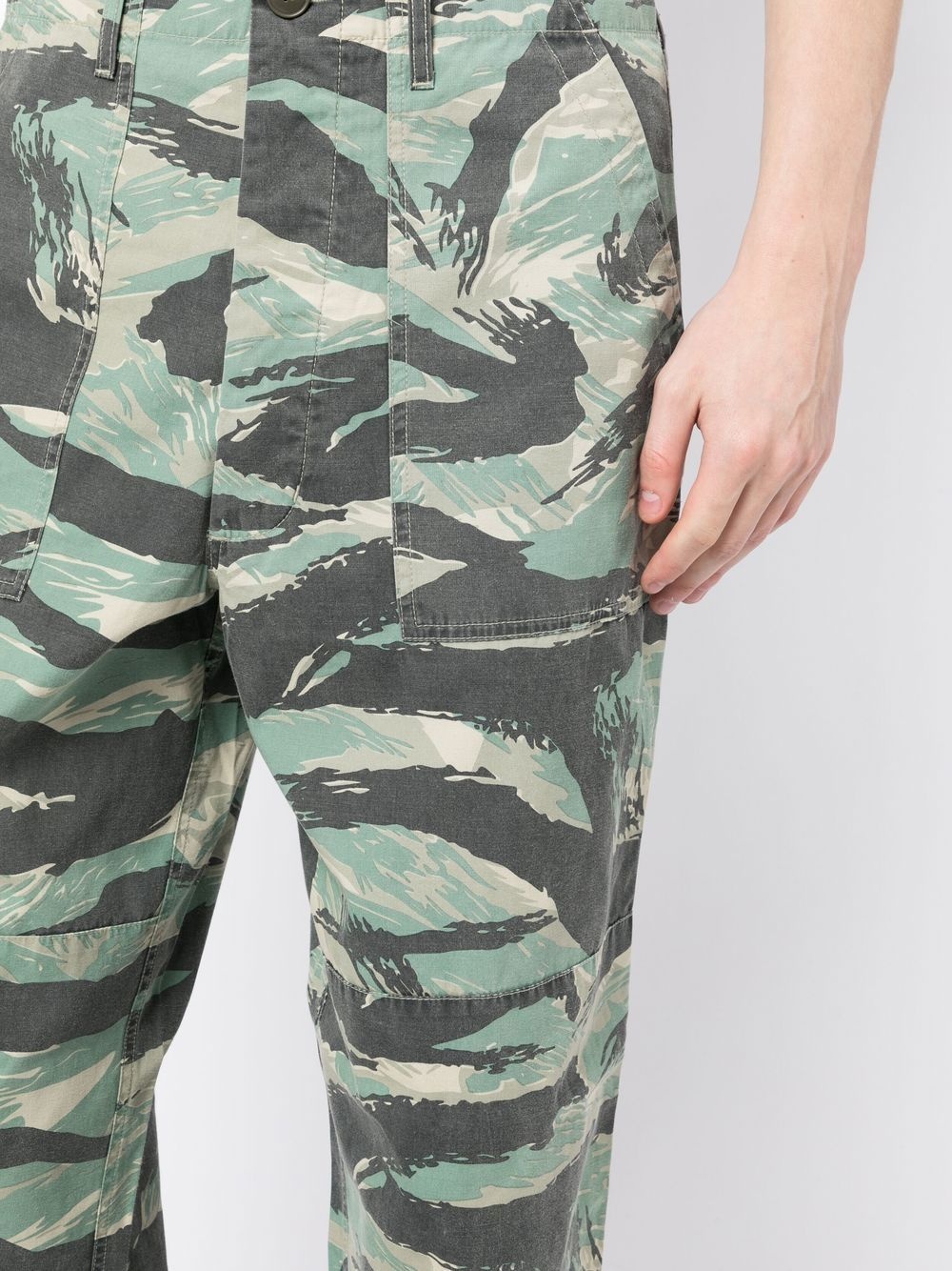 camouflage-print straight-leg trousers - 5