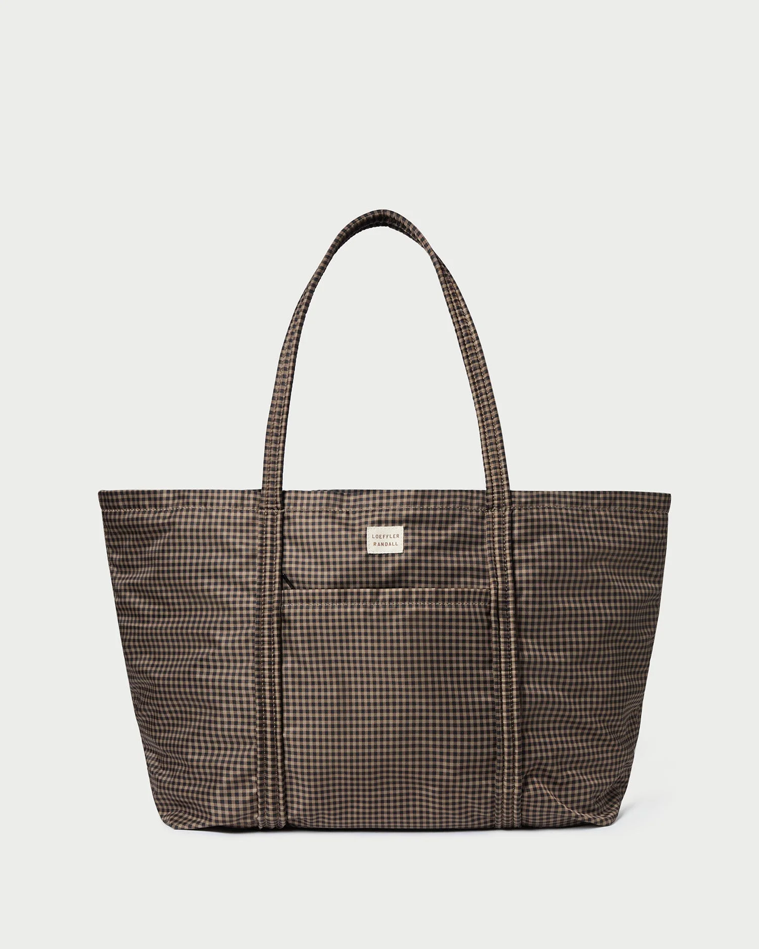 Dina Brown/Black Check Travel Tote - 1