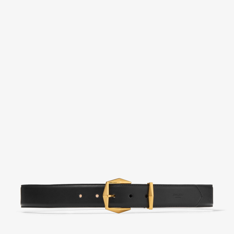 Diamond Buckle Belt
Black Leather Diamond Belt 1