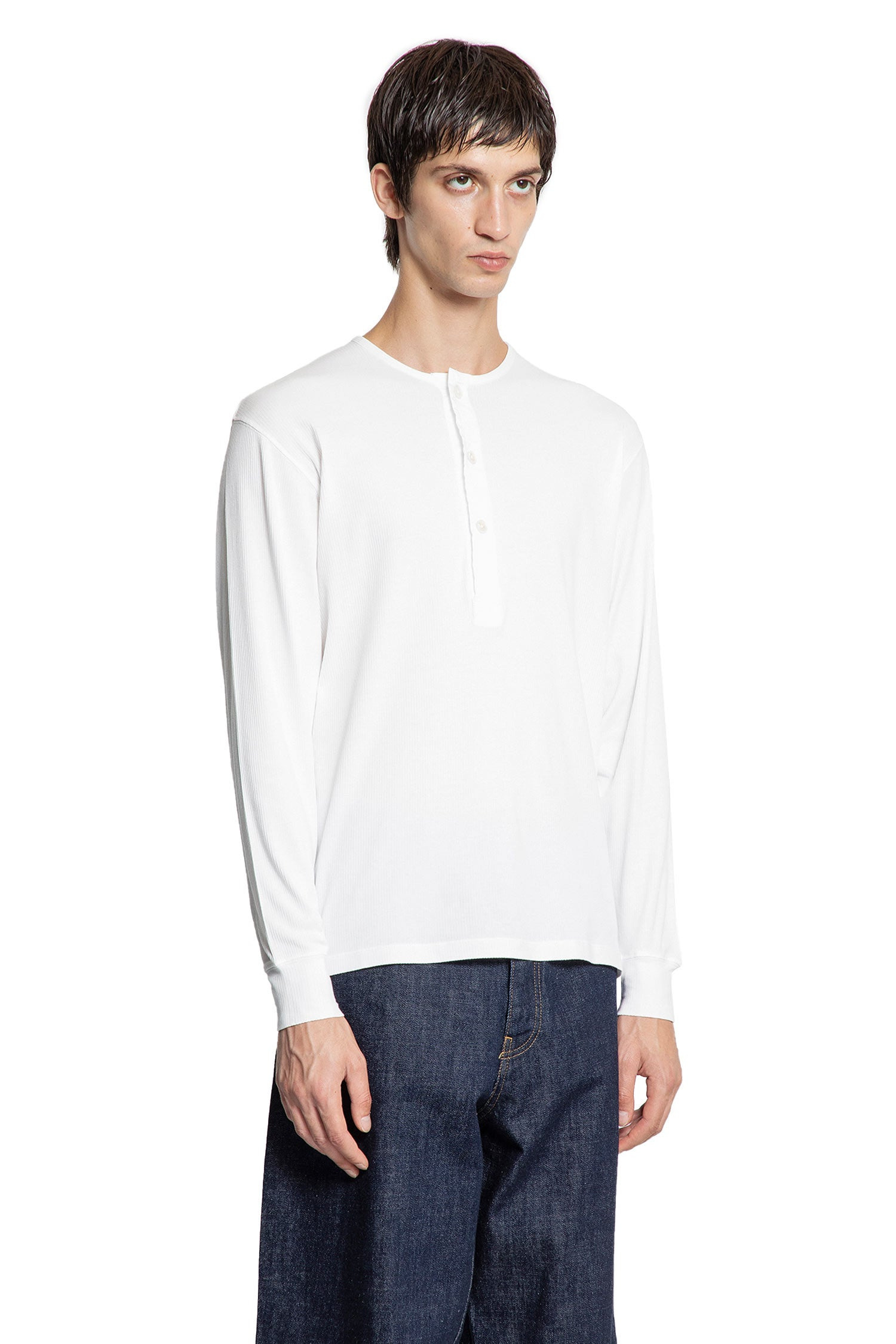 Cotton-Stretch-Rib-Henley-T-Shirt - 2