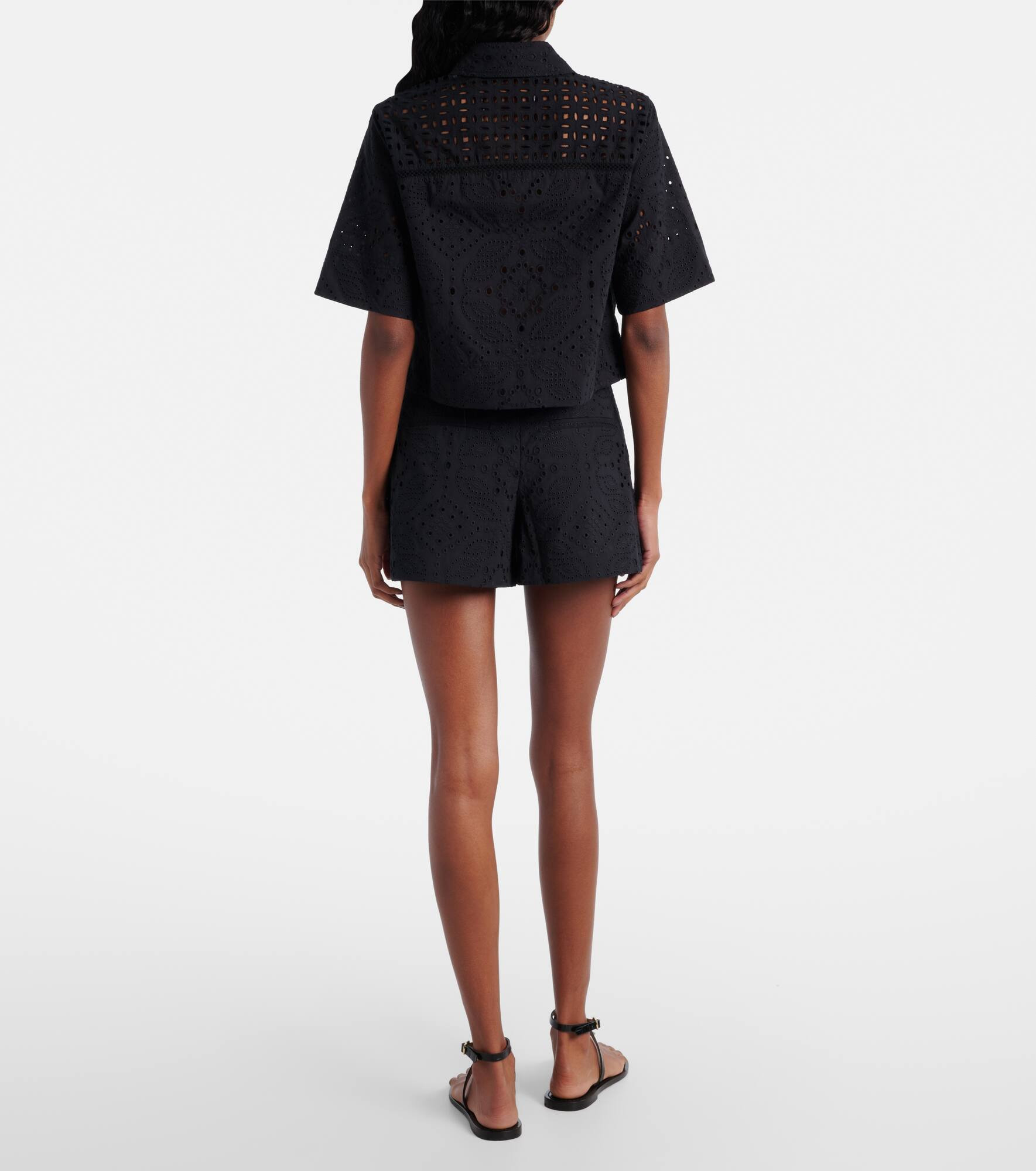 Spruce embroidered cotton shirt - 3
