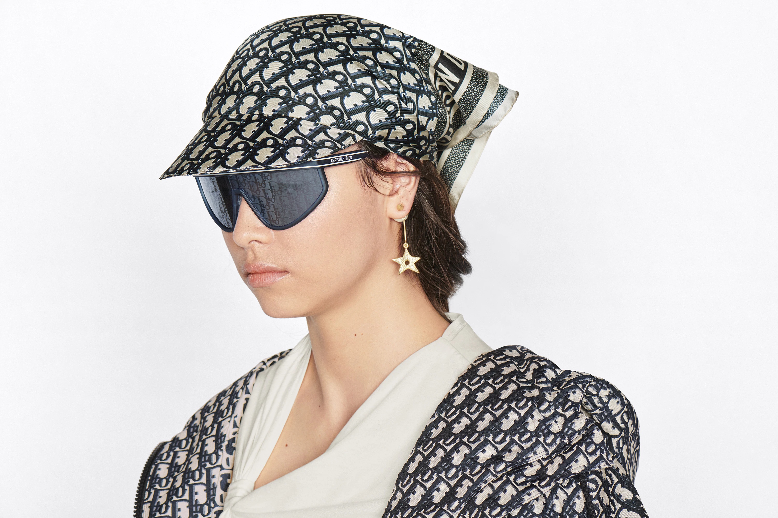 Dior Oblique Silk Visor - 7