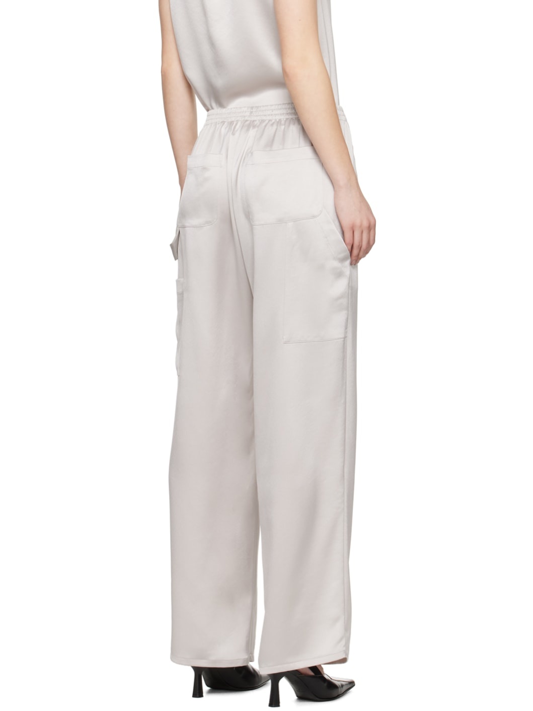Gray Barb Painter Lounge Pants - 3