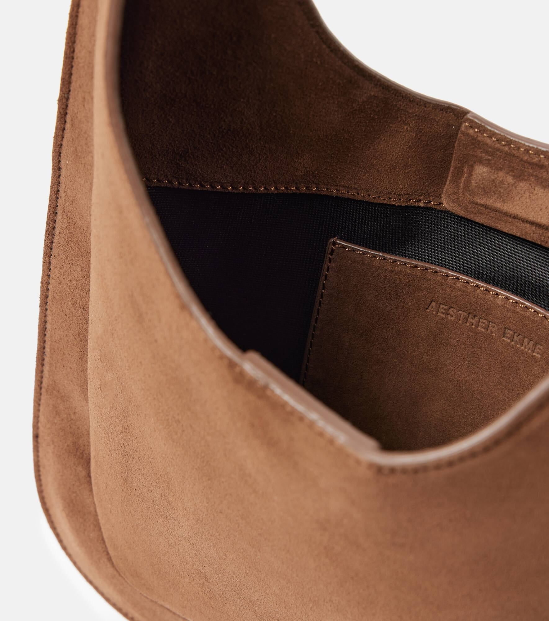 Midi suede shoulder bag - 3