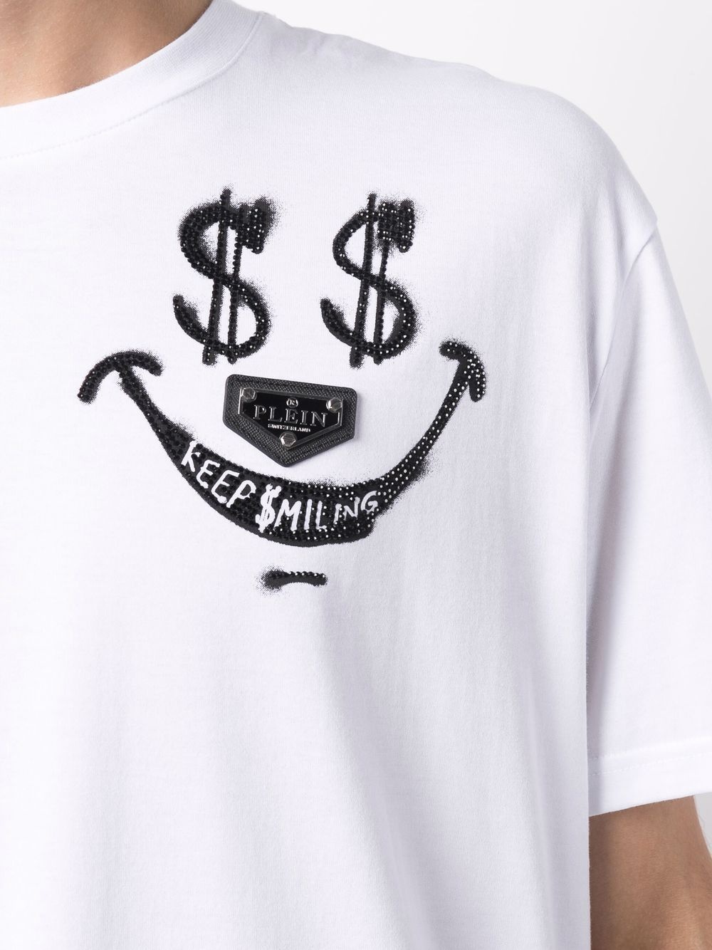 Keep Smiling beaded T-shirt - 6