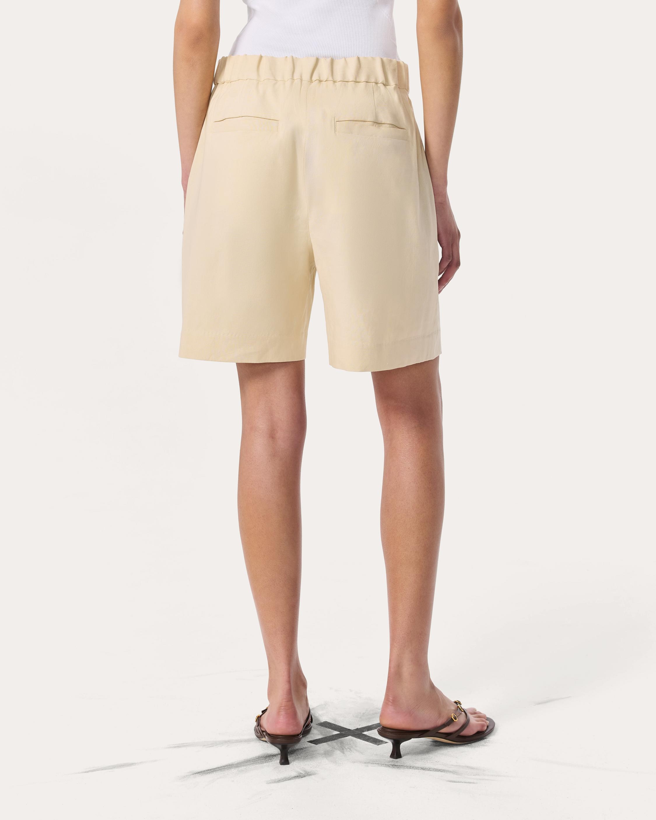Leona Linen-Blend Shorts - 6