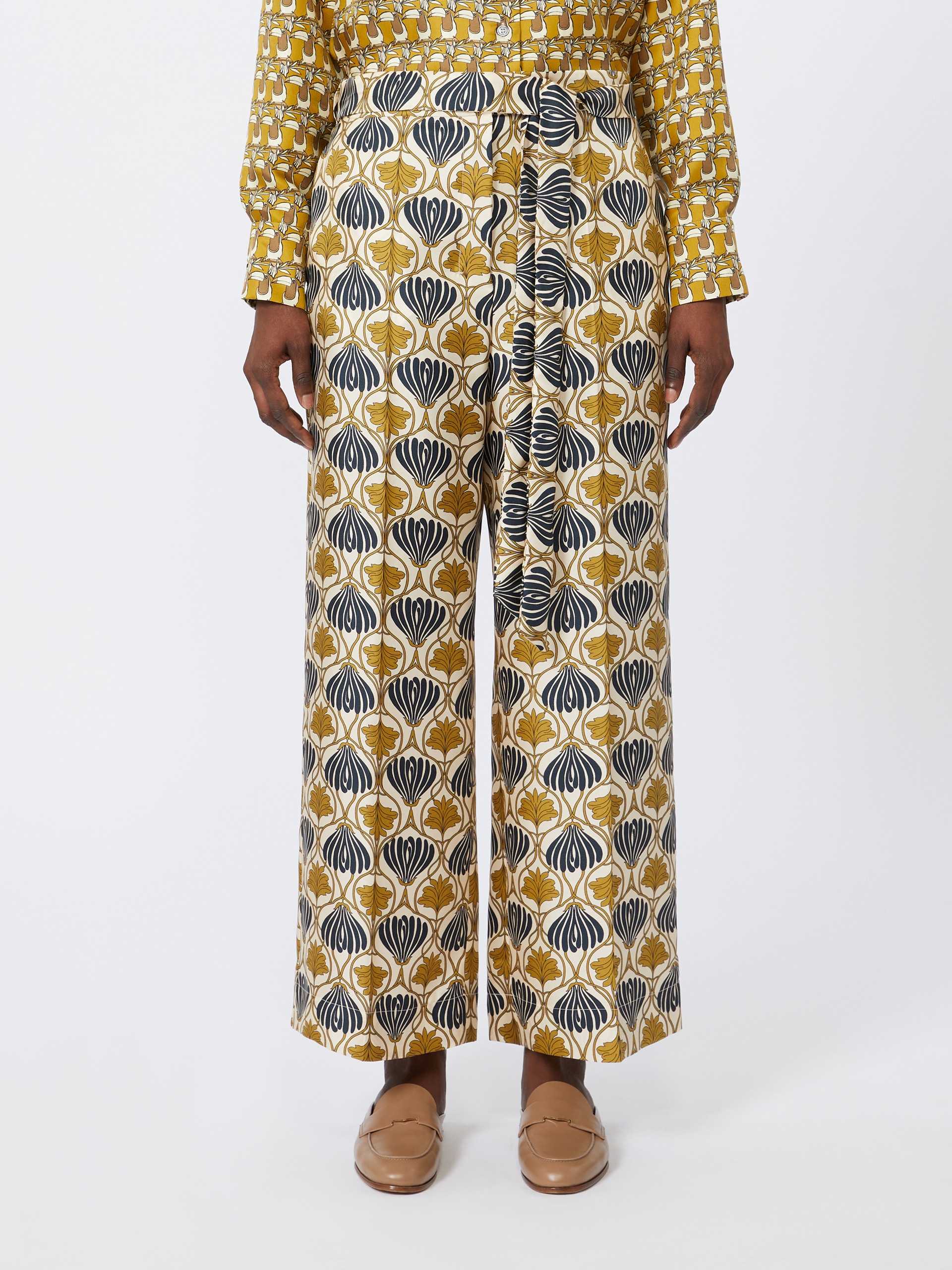 TIMEC Fluid printed silk trousers - 3