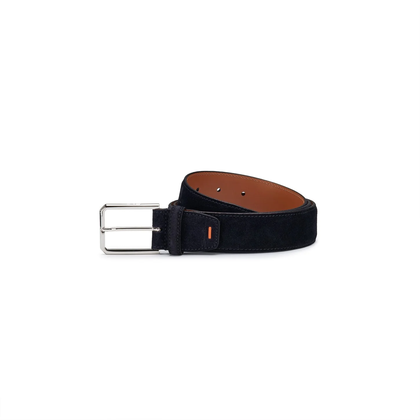 Blue suede adjustable belt - 1