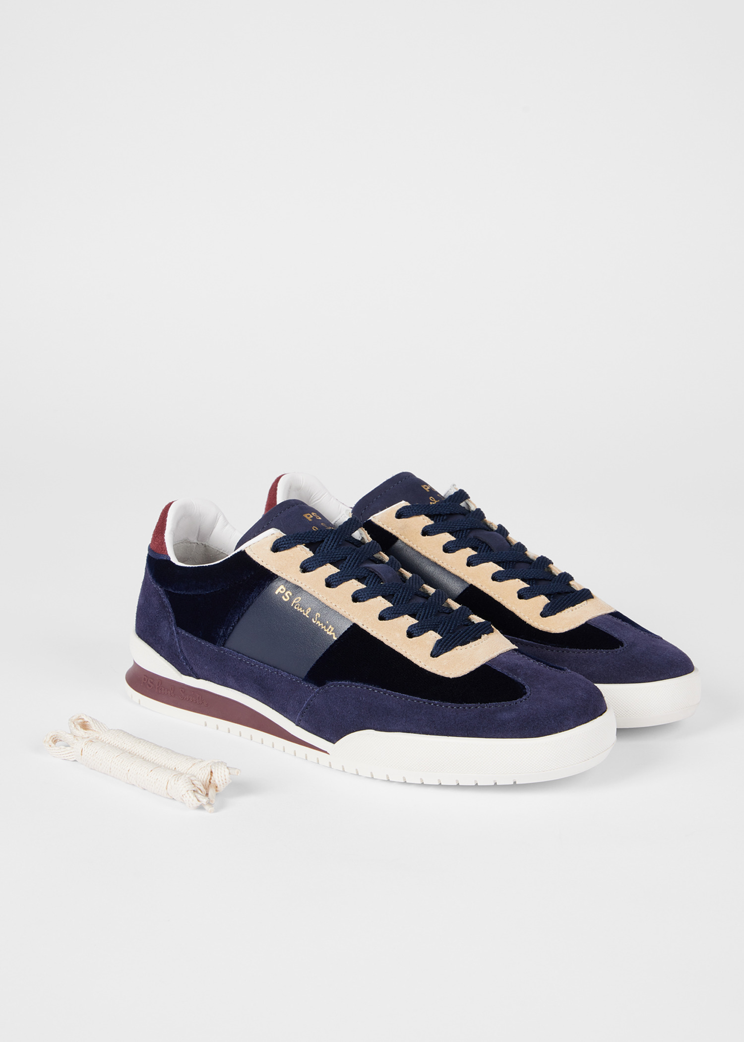Women's Navy Blue Suede 'Dover' Trainers - 4