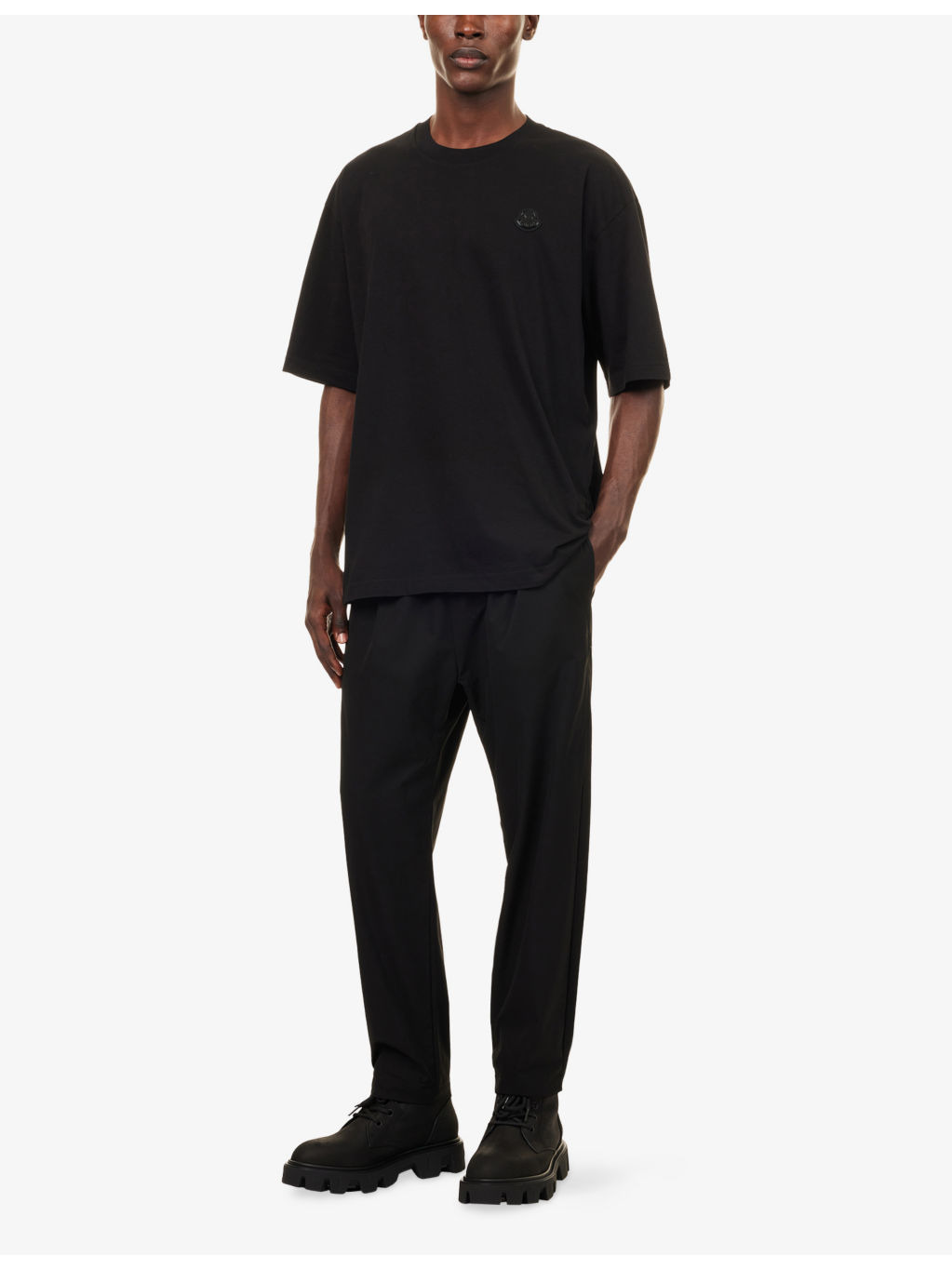 Moncler x A$AP Rocky Brand-Plaque Cotton-Jersey T-Shirt - 2