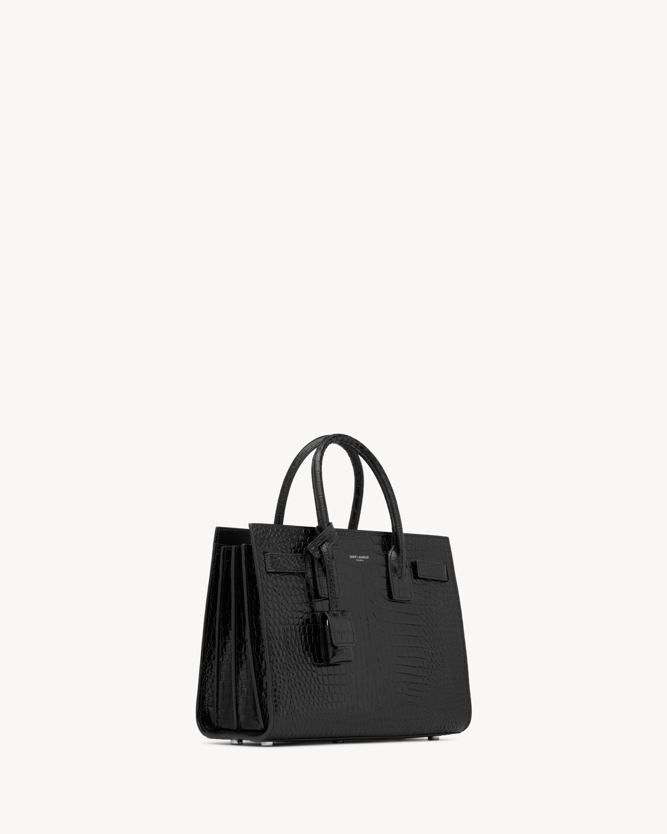 SAC DE JOUR IN CROCODILE-EMBOSSED LEATHER - BABY - 4