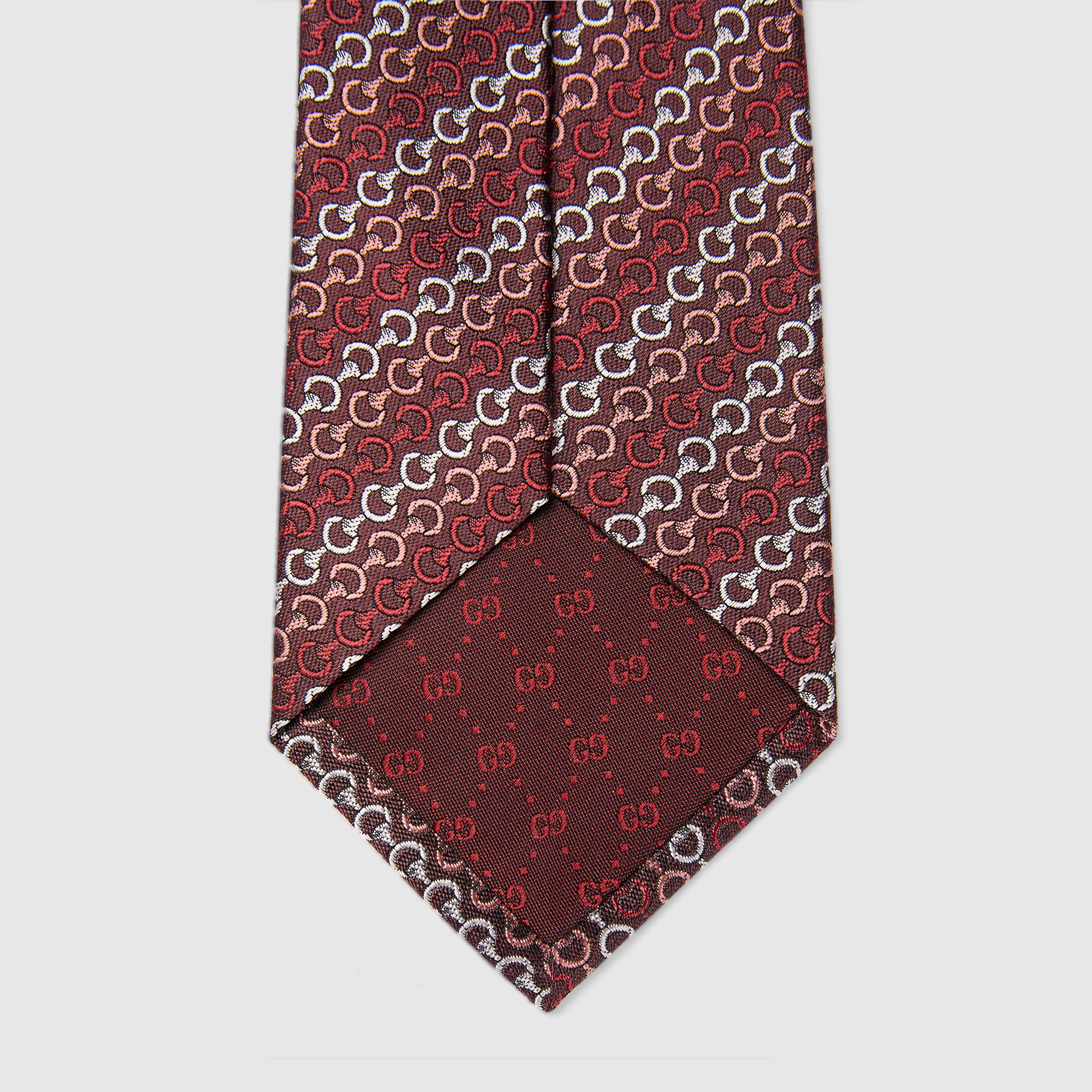 Horsebit silk jacquard tie - 5