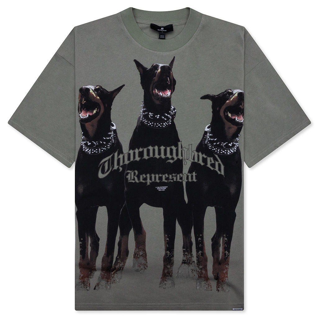 THOROUGHBRED T-SHIRT - KHAKI - 1