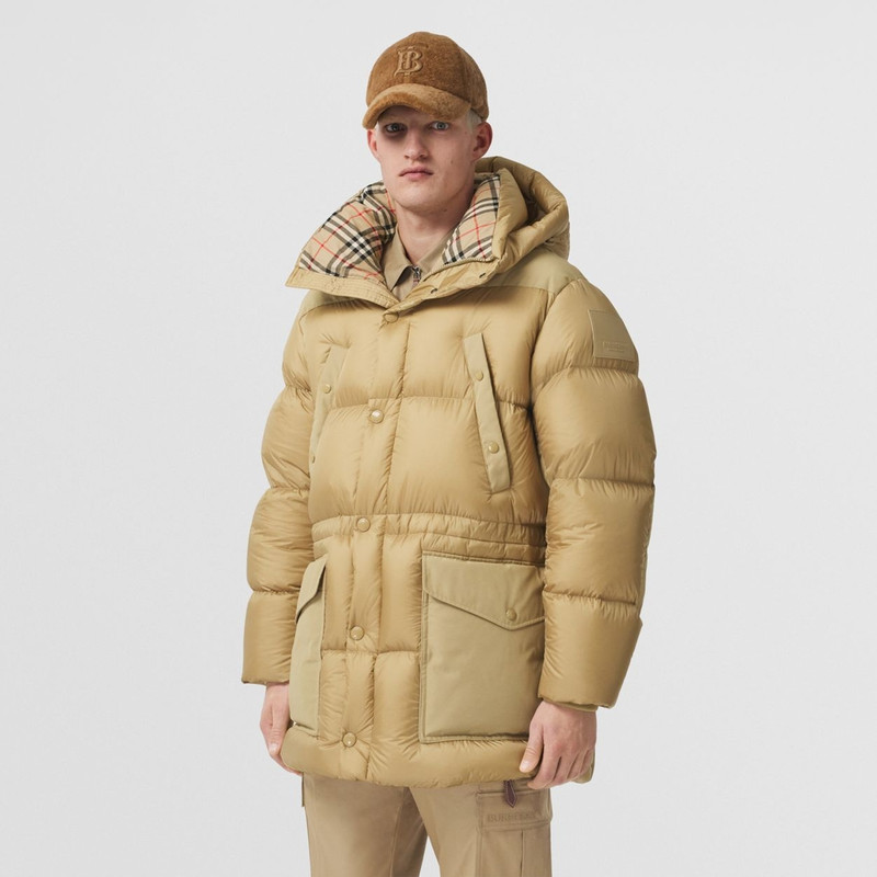 Logo Appliqué Nylon Puffer Coat 6