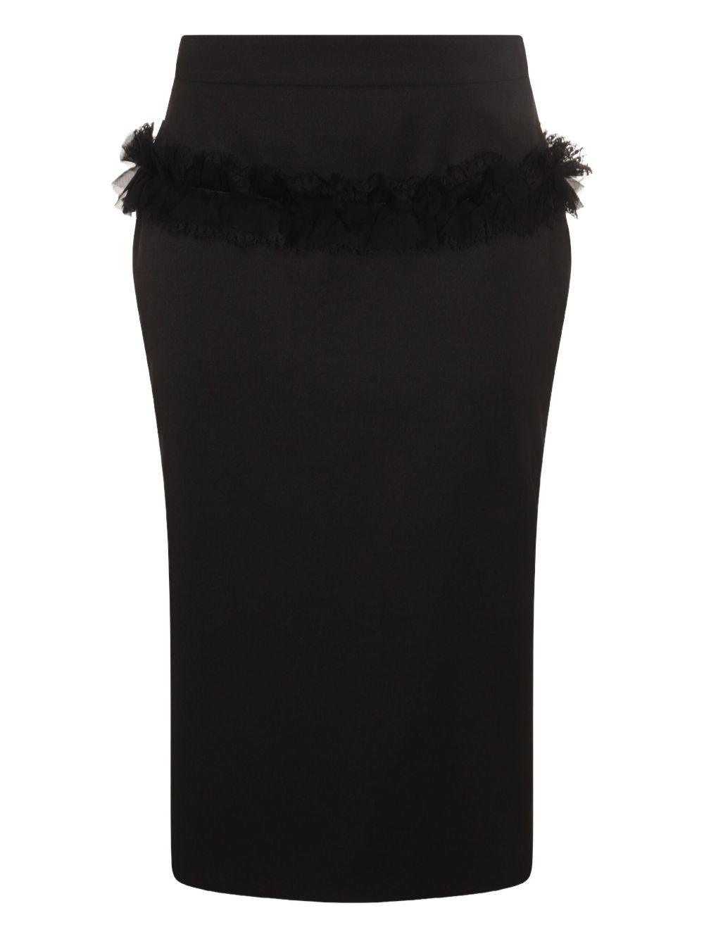 button-front ruffled skirt - 2