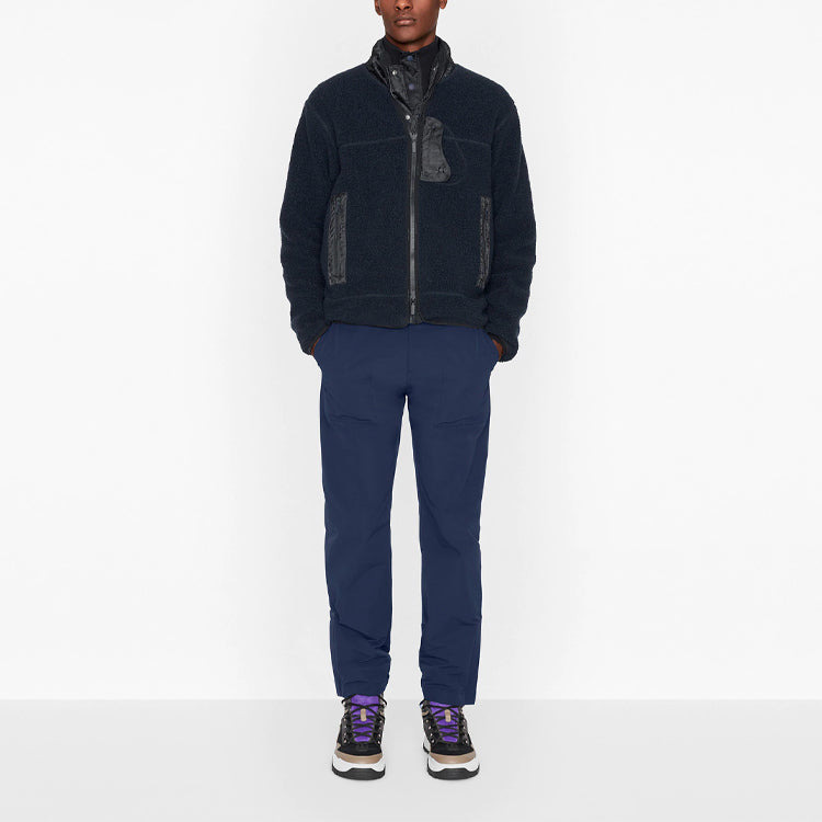 DIOR SS21 Logo Print Casual Hooded Sweatshirt For Men Blue 113J405A0678_C585 - 3