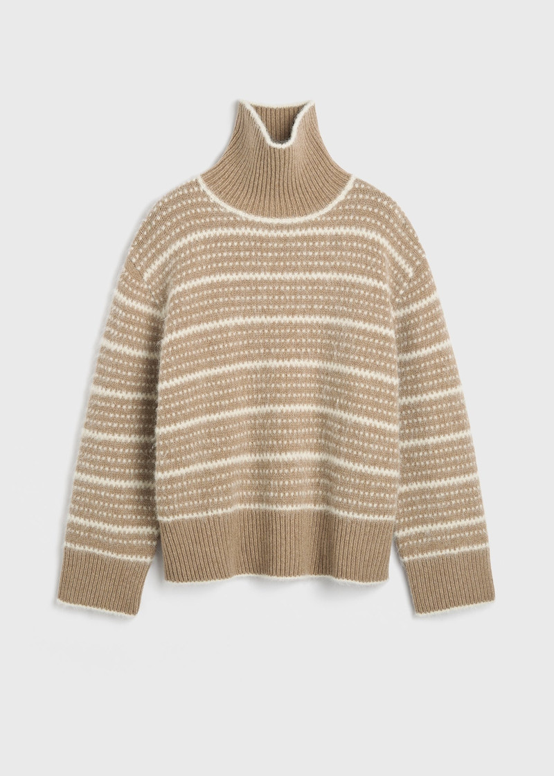 Heritage turtleneck soft camel - 1