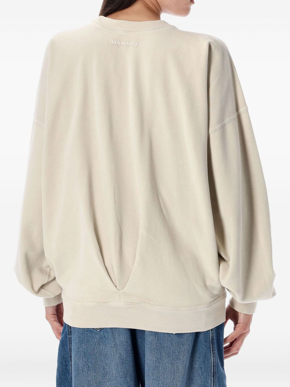 twist-detail crew-neck sweatshirt - 2